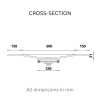 Corian Slump Vanity 308 Cross Section Specs